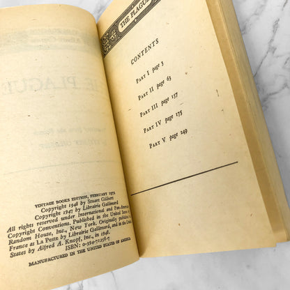 The Plague by Albert Camus [1972 PAPERBACK] • Vintage Books