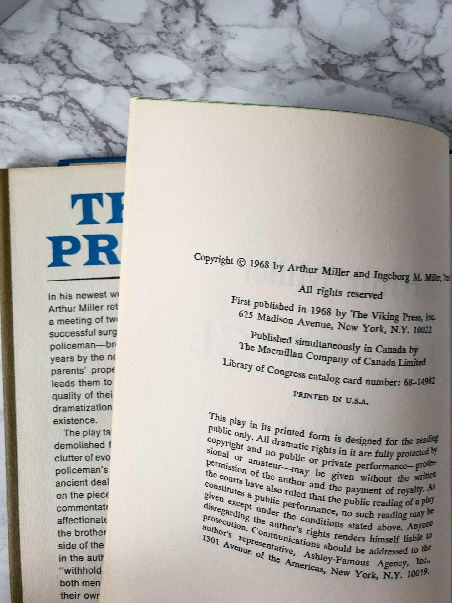 The Price by Arthur Miller [FIRST PRINTING] - Bookshop Apocalypse