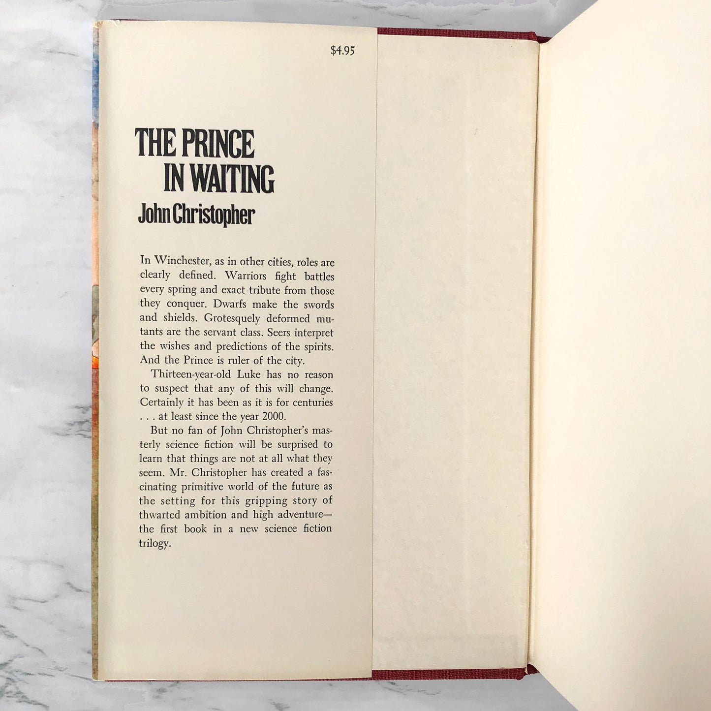 The Prince in Waiting by John Christopher [FIRST EDITION • FIRST PRINTING] 1970 • Macmillan