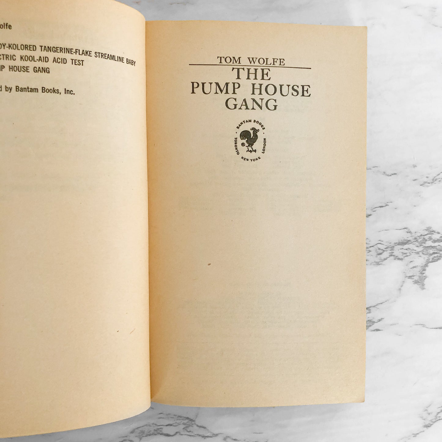 The Pump House Gang by Tom Wolfe [FIRST PAPERBACK EDITION]