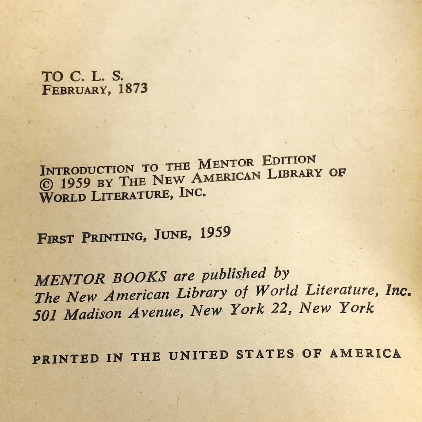 The Renaissance: Studies in Art & Poetry by Walter Pater [FIRST PAPERBACK PRINTING] 1959