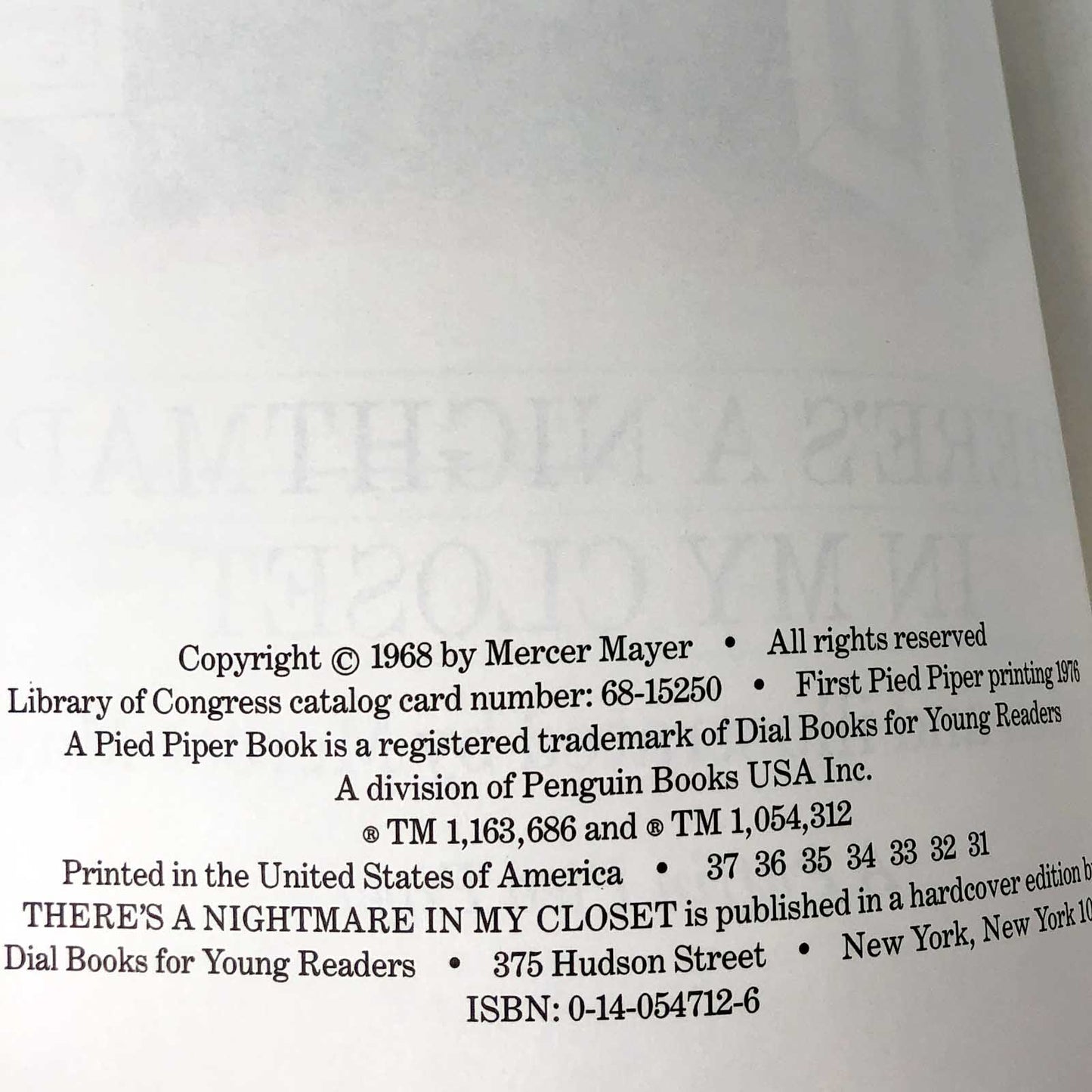 There's a Nightmare in my Closet by Mercer Mayer [XL TRADE PAPERBACK] 1976