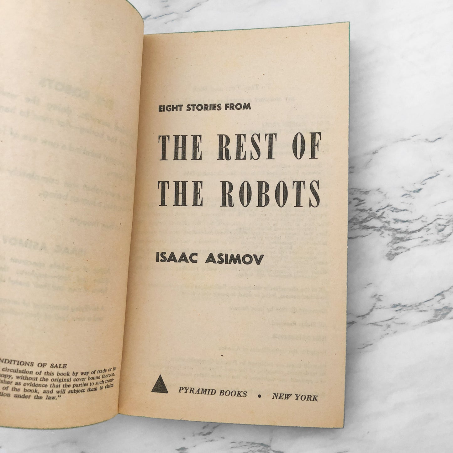 Eight Stories from The Rest of the Robots by Isaac Asimov [1974 PAPERBACK]