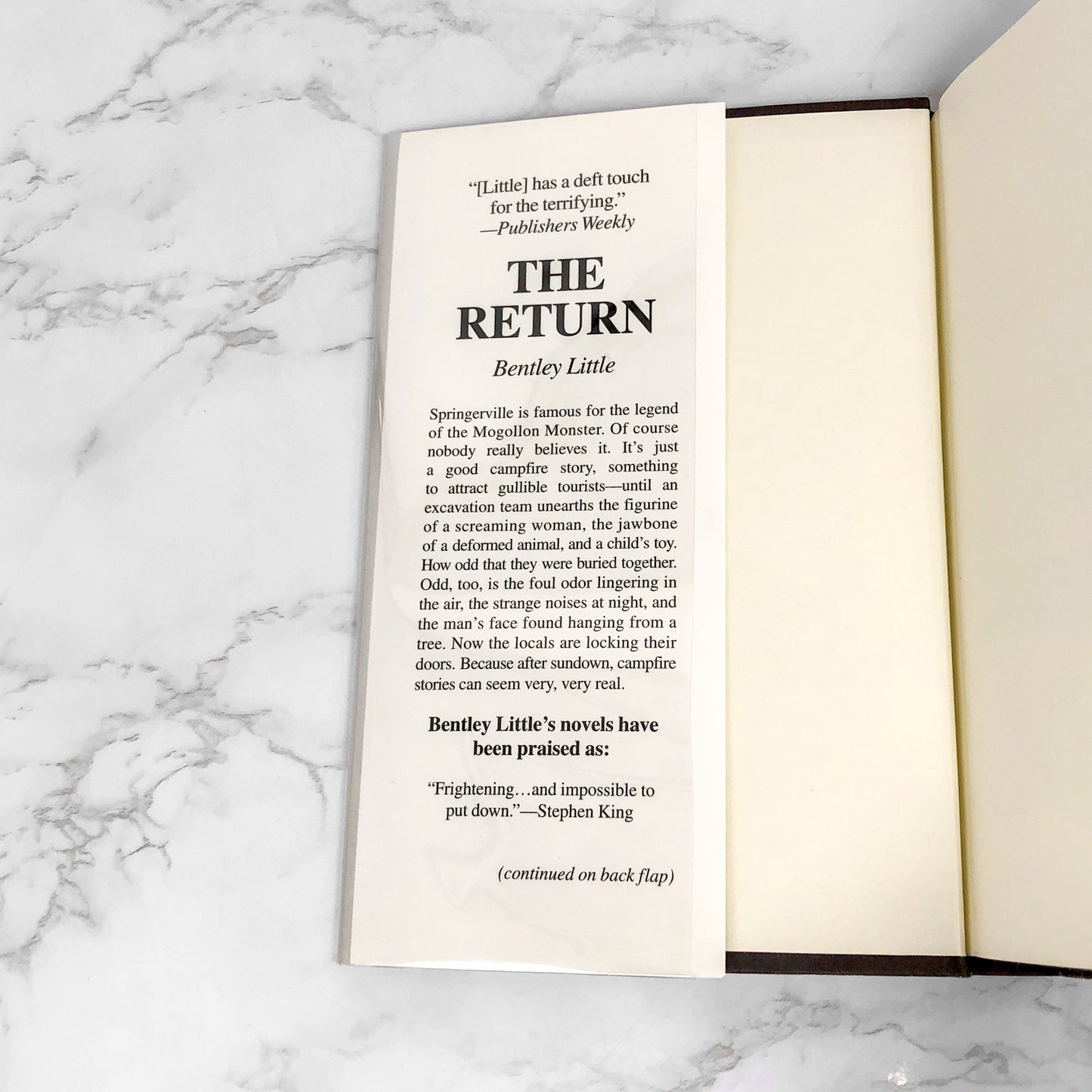The Return by Bentley Little [FIRST EDITION HARDCOVER] 2002