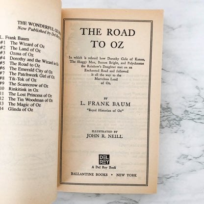The Road to Oz by L. Frank Baum [1984 PAPERBACK] Del-Rey Fantasy • Oz #5