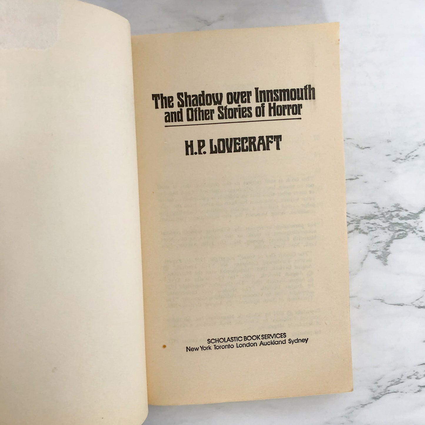 The Shadow Over Innsmouth & Other Stories of Horror by H.P. Lovecraft [FIRST EDITION / FIRST PRINTING] 1971