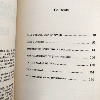 The Shadow Over Innsmouth & Other Stories of Horror by H.P. Lovecraft [FIRST EDITION / FIRST PRINTING] 1971