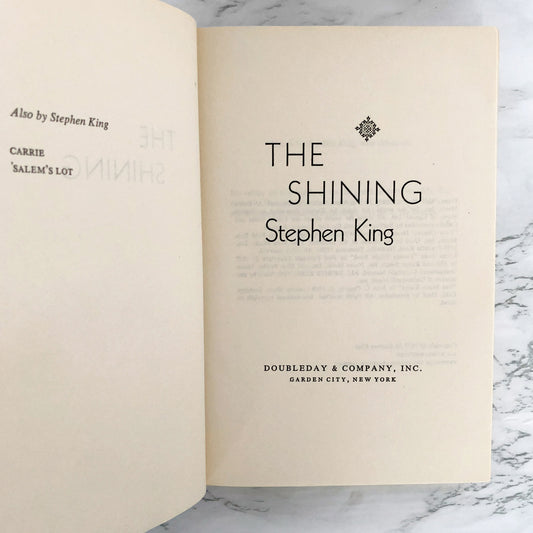 The Shining by Stephen King [BOOK CLUB EDITION / 1977]