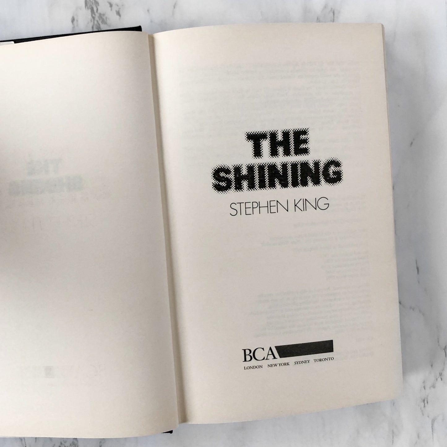 The Shining by Stephen King [RARE U.K. BOOK CLUB EDITION / 1992]