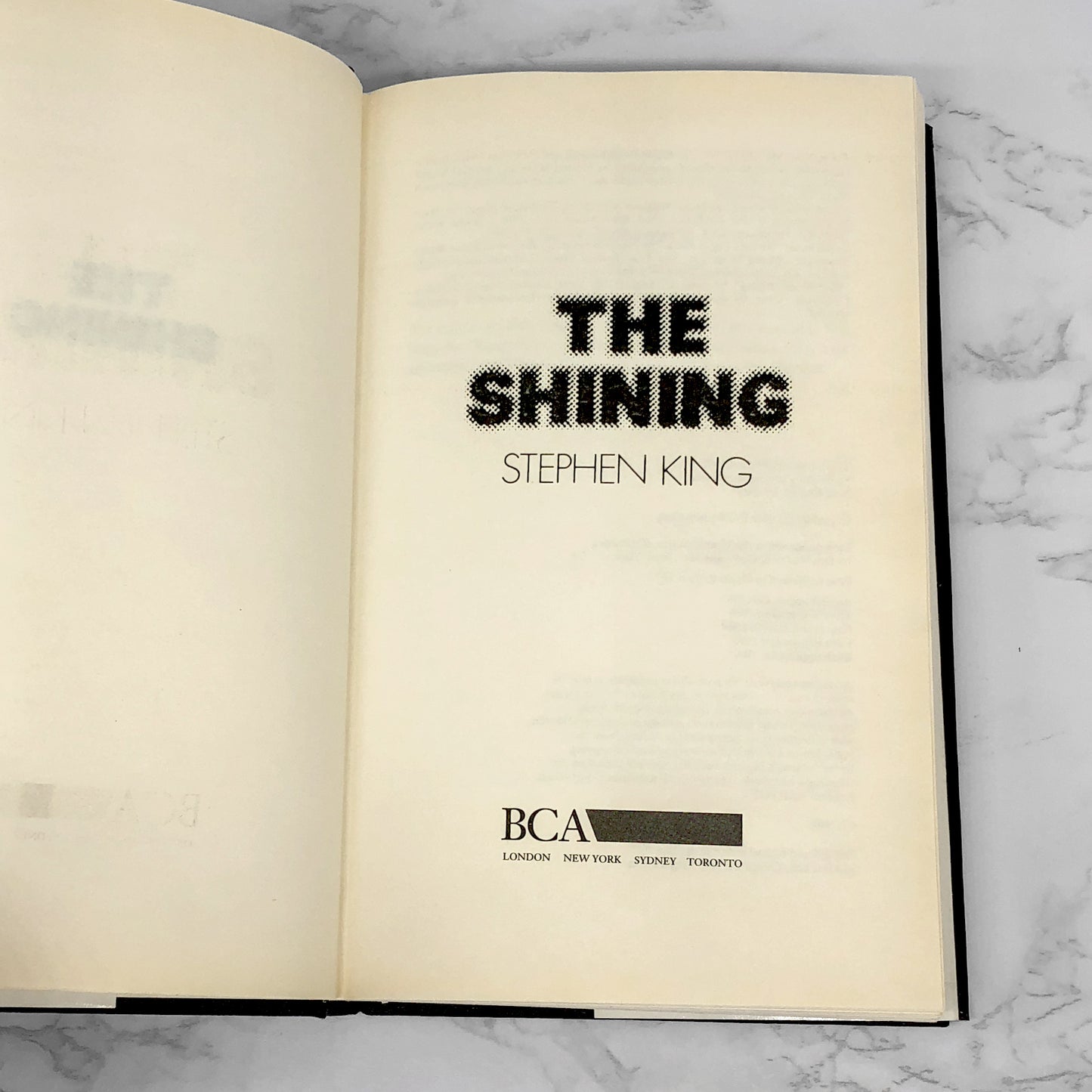 The Shining by Stephen King [RARE U.K. HARDCOVER] BCA ❧ 1992  ❧ 6th U.K. Impression