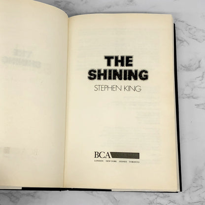 The Shining by Stephen King [RARE U.K. HARDCOVER] BCA ❧ 1992  ❧ 6th U.K. Impression