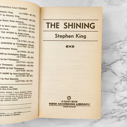 The Shining by Stephen King [FIRST PAPERBACK PRINTING] 1978