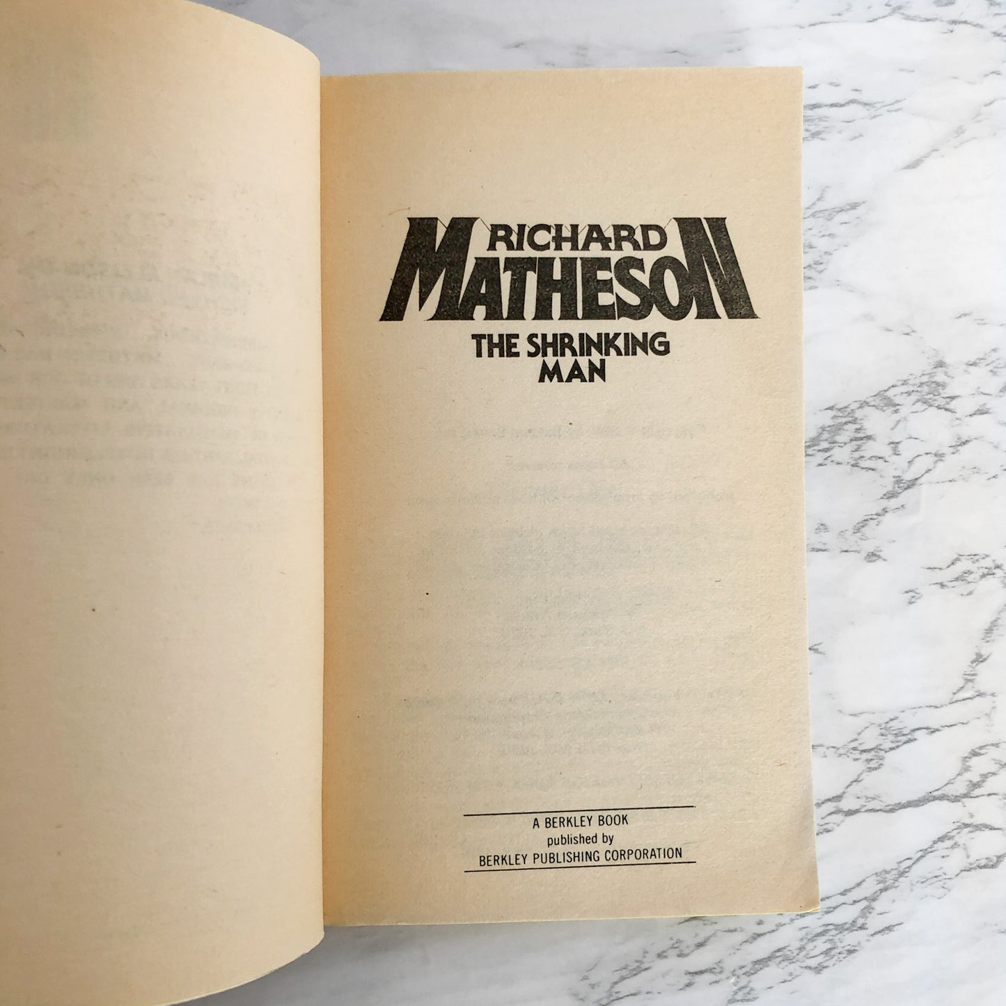 The Shrinking Man by Richard Matheson [BERKLEY PAPERBACK / 1979]
