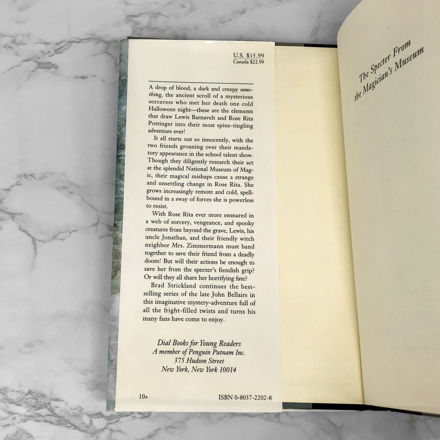 John Bellairs's Lewis Barnavelt in The Specter from the Magician's Museum by Brad Strickland [FIRST EDITION • FIRST PRINTING] 1998