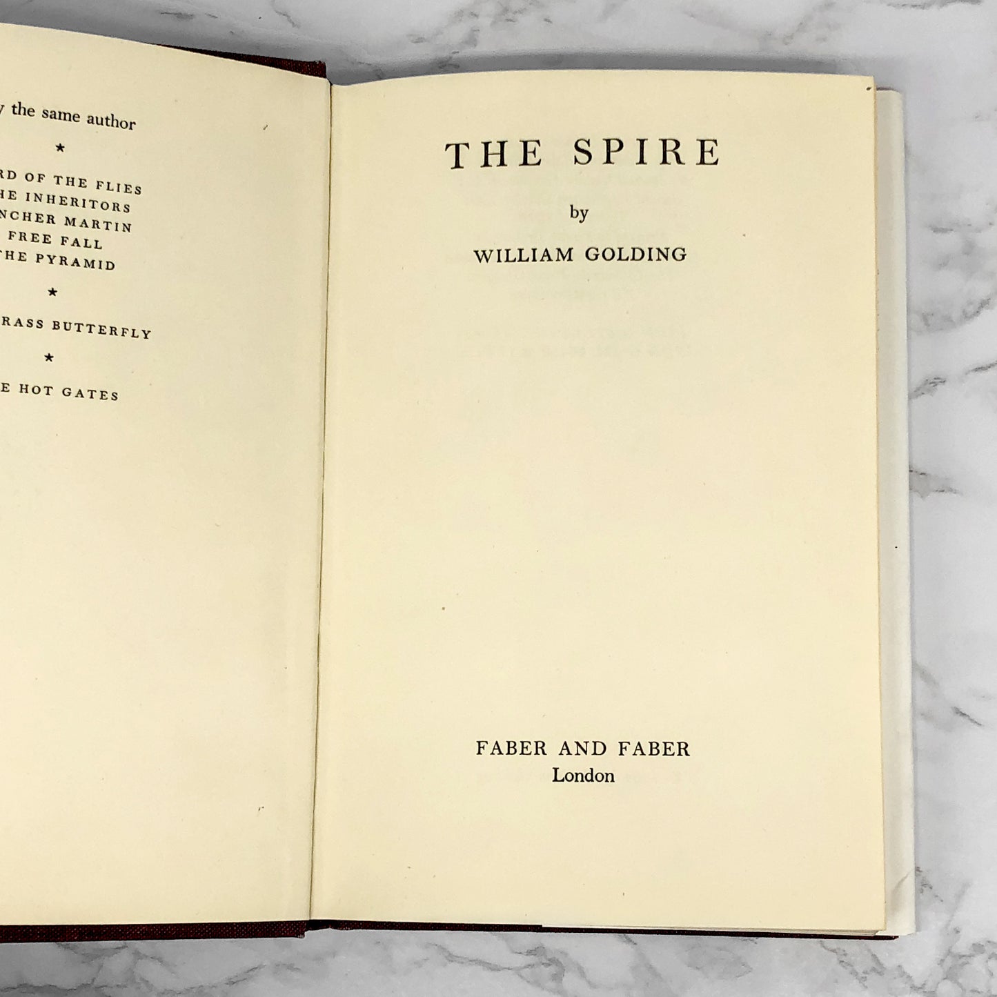 The Spire by William Golding [U.K. FIRST EDITION] Third Impression ❧ 1970