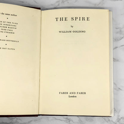 The Spire by William Golding [U.K. FIRST EDITION] Third Impression ❧ 1970