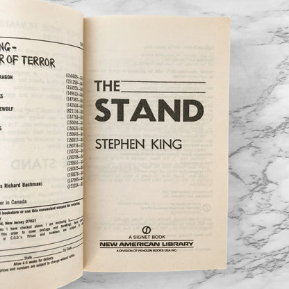 The Stand by Stephen King [FIRST PAPERBACK EDITION] 1980