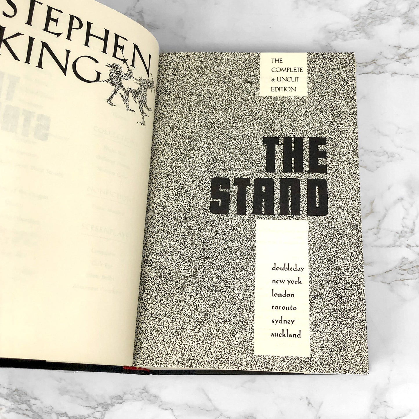 The Stand by Stephen King [COMPLETE & UNCUT EDITION] 1990 • Doubleday