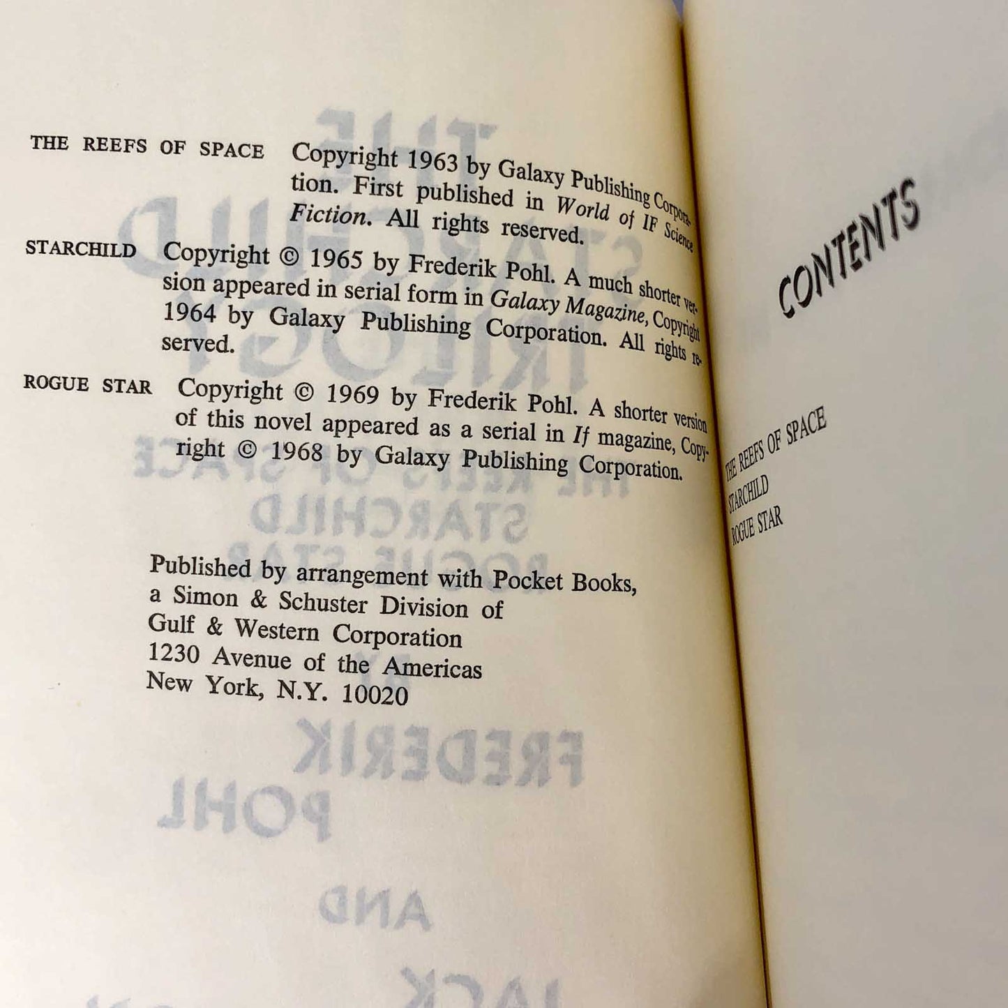 The Starchild Trilogy by Frederik Pohl & Jack Williamson [HARDCOVER OMNIBUS] 1977