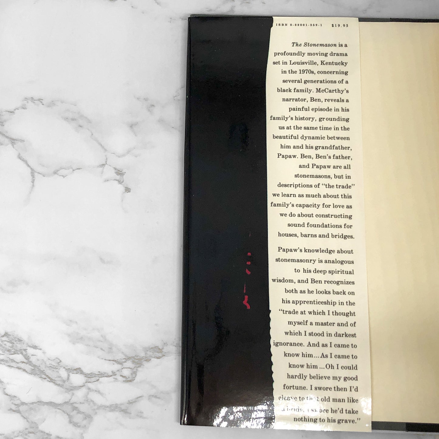 The Stonemason: A Play in Five Acts by Cormac Mccarthy [FIRST EDITION] 1994