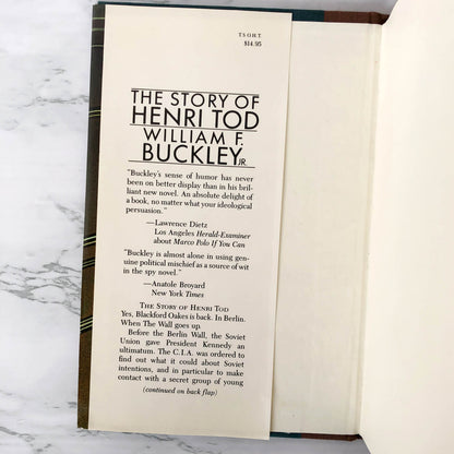 The Story of Henri Tod by William F. Buckley Jr. [FIRST EDITION / FIRST PRINTING]