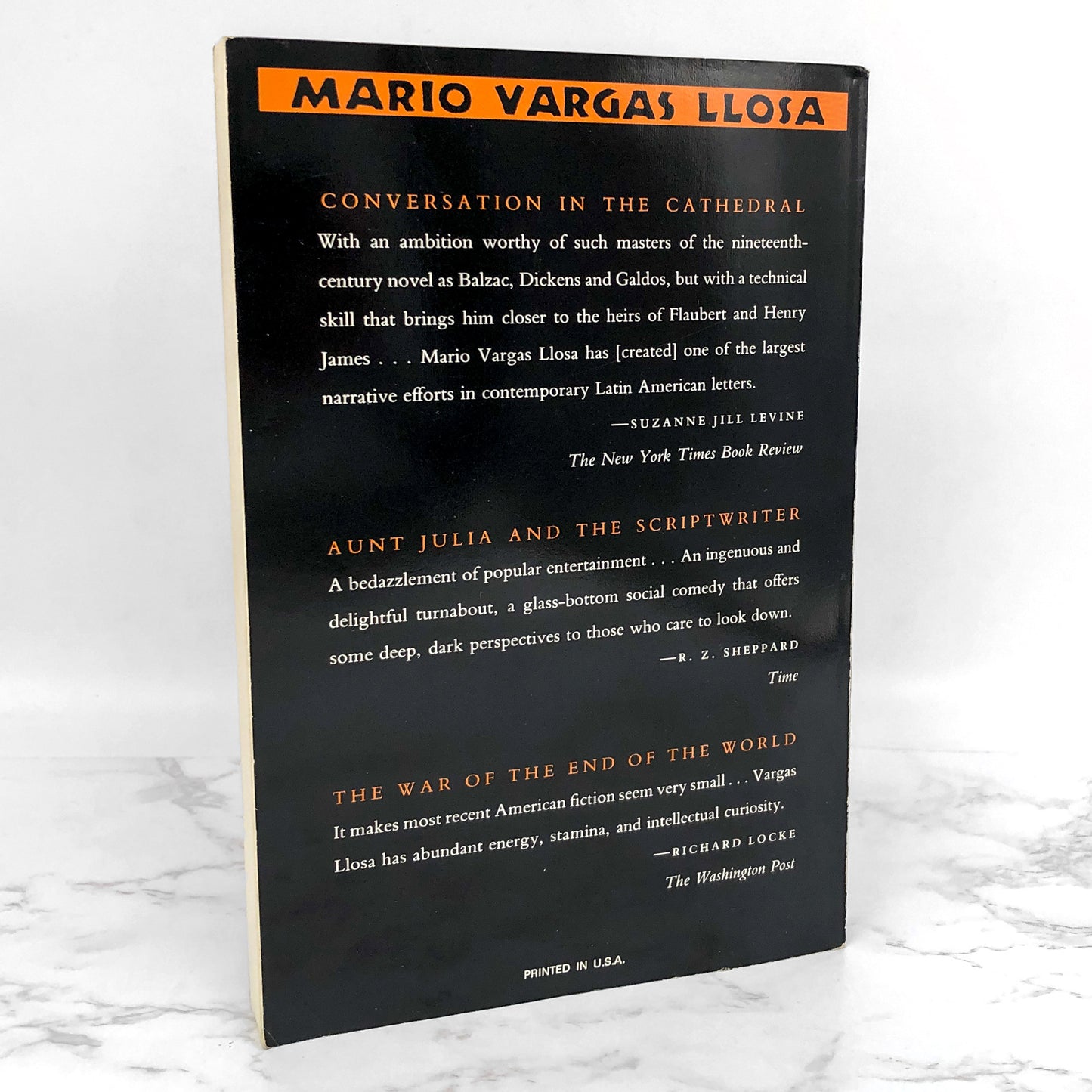 The Storyteller by Mario Vargas Llosa [1989 TRADE PAPERBACK] • Farrar Straus Giroux