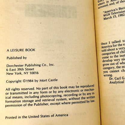 The Strangers by Mort Castle [FIRST EDITION PAPERBACK] 1984 • Leisure Horror