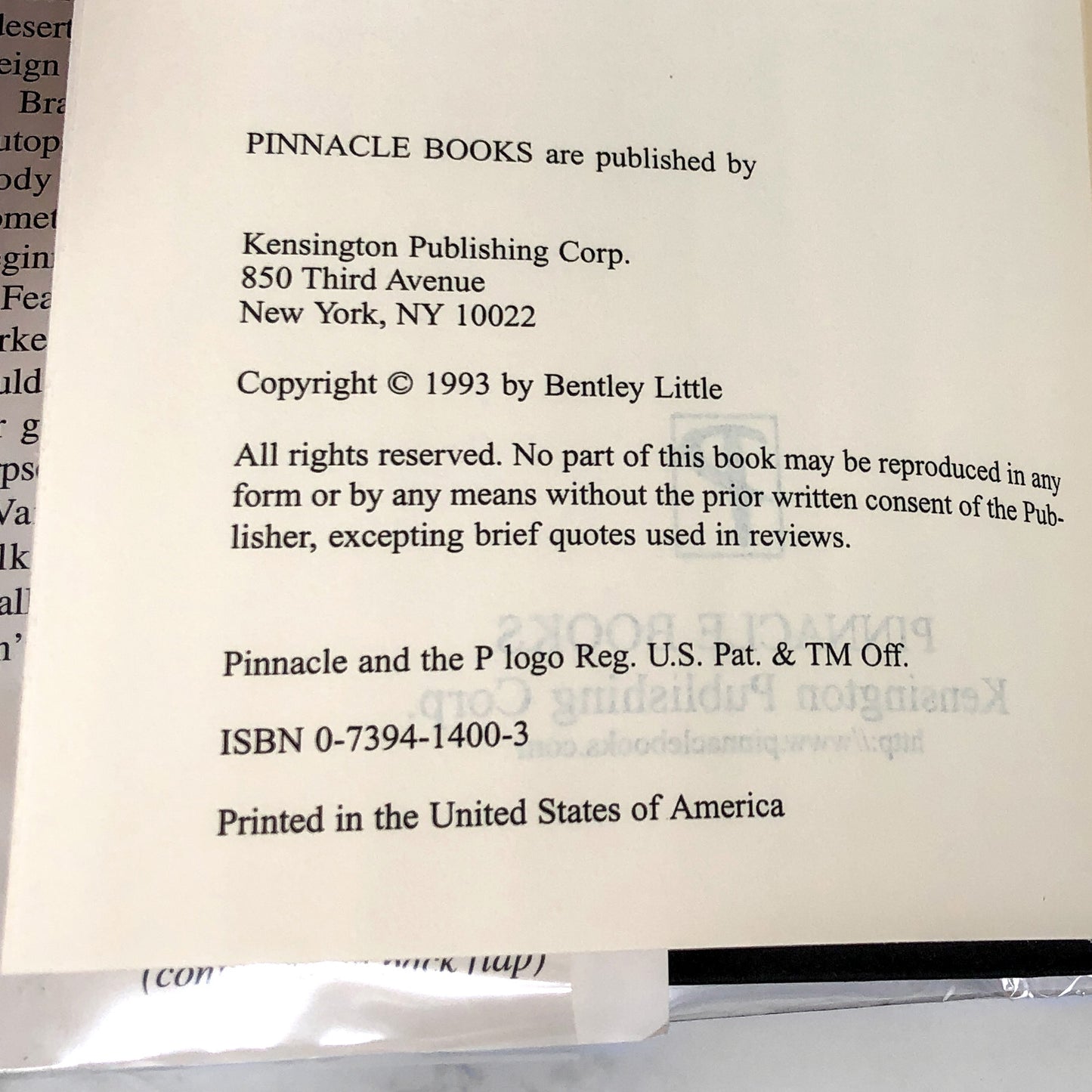 The Summoning by Bentley Little [FIRST HARDCOVER EDITION] 1993 • Signet BCE