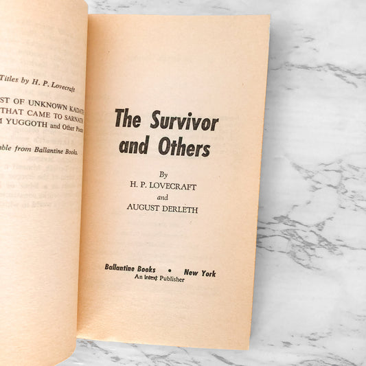 The Survivor and Others by H.P. Lovecraft & August Derleth [SECOND PAPERBACK PRINTING] 1971