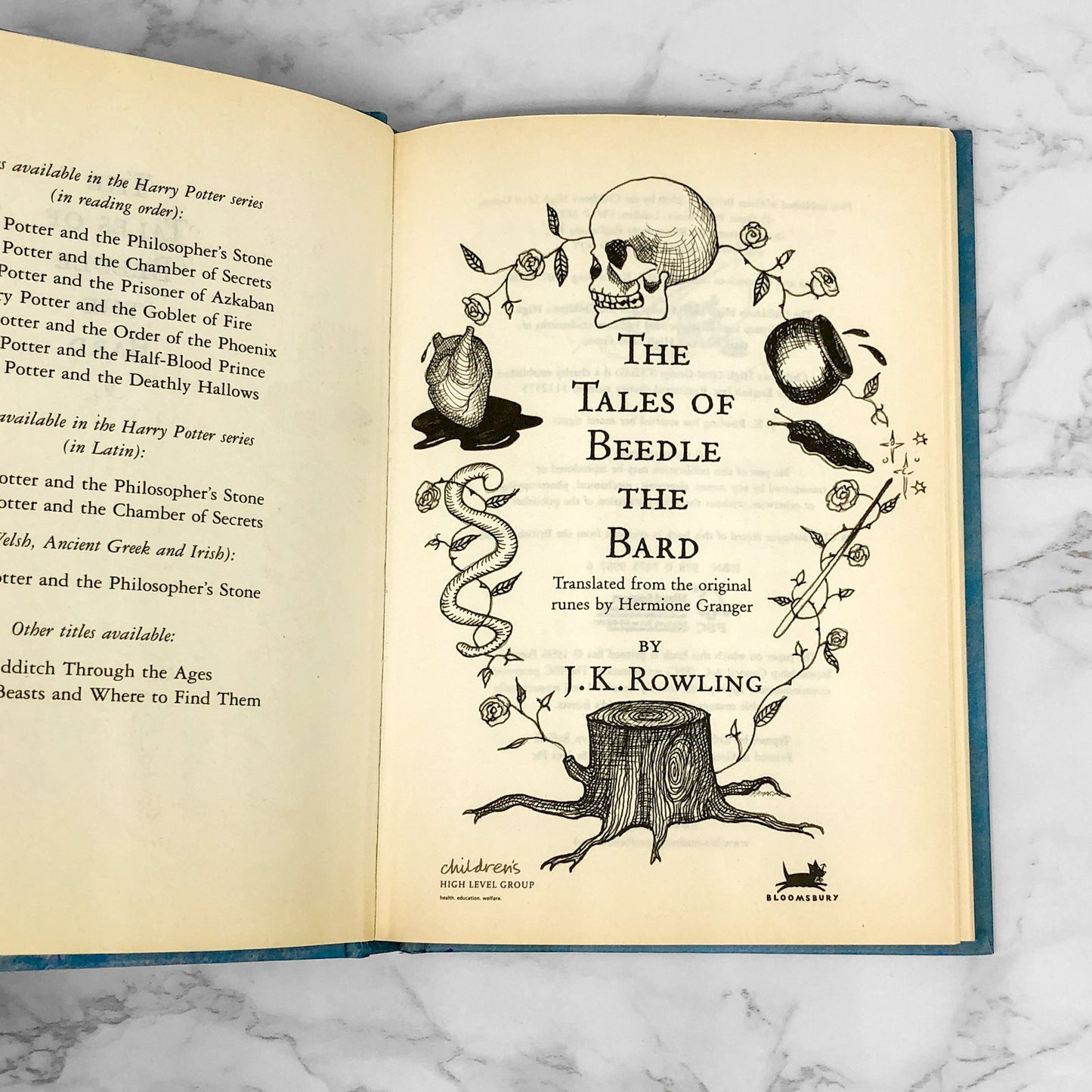 The Tales of Beedle The Bard by J.K. Rowling [U.K. FIRST EDITION • FIRST PRINTING] 2008 • Bloomsbury