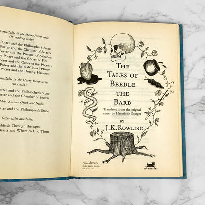 The Tales of Beedle The Bard by J.K. Rowling [U.K. FIRST EDITION • FIRST PRINTING] 2008 • Bloomsbury