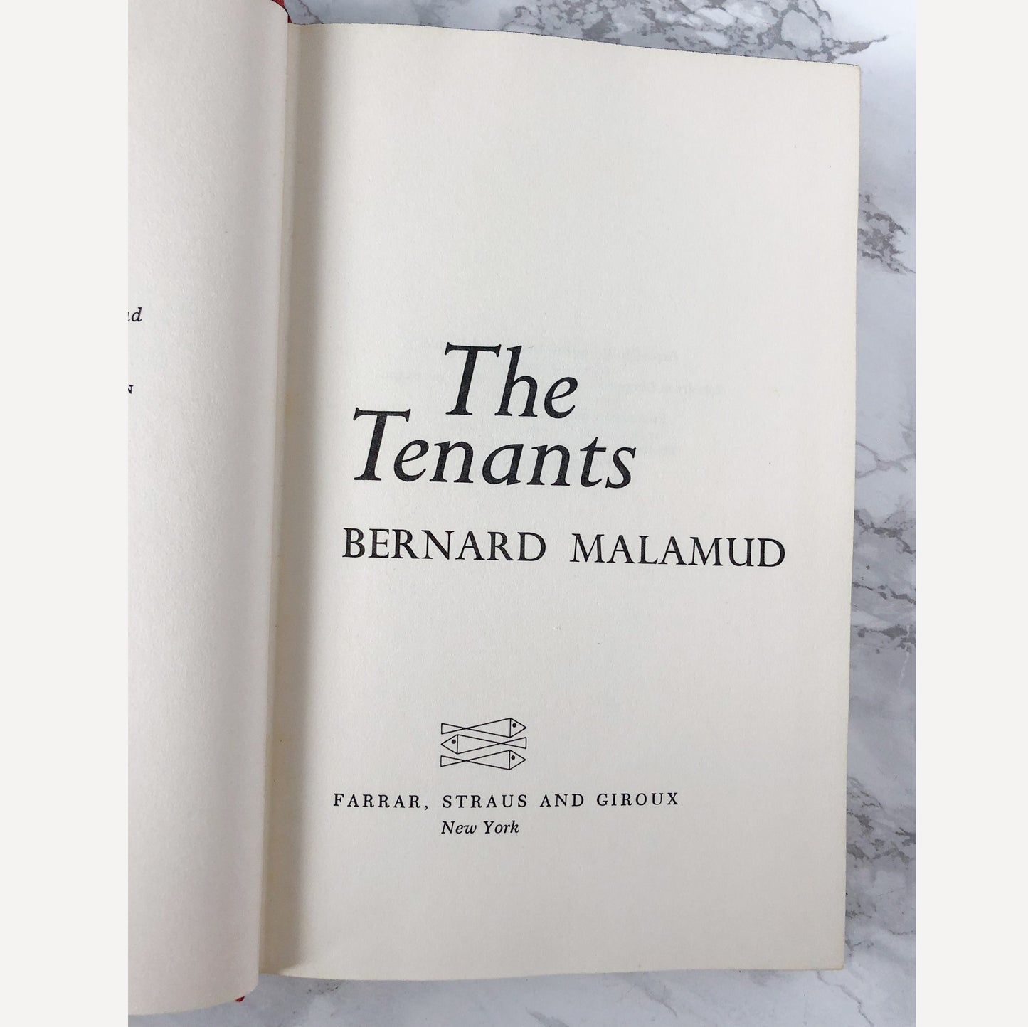 The Tenants by Bernard Malamud [FIRST EDITION / FIRST PRINTING] 1971
