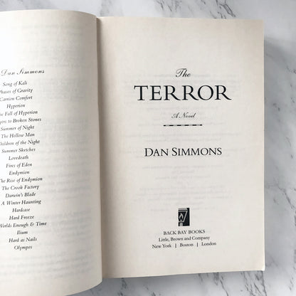 The Terror by Dan Simmons [FIRST PAPERBACK EDITION] 2007 • Back Bay