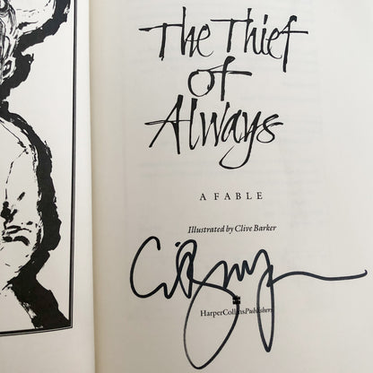The Thief of Always by Clive Barker SIGNED! [FIRST EDITION / FIRST PRINTING]