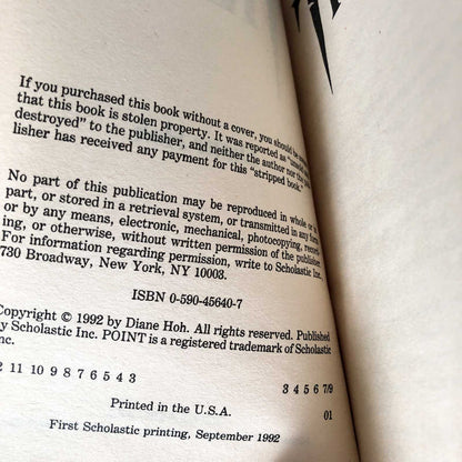 The Train by Diane Hoh [1992 PAPERBACK] Point Horror #42