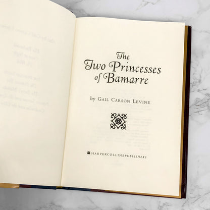 The Two Princesses of Bamarre by Gail Carson Levine [FIRST EDITION • FIRST PRINTING] 2001