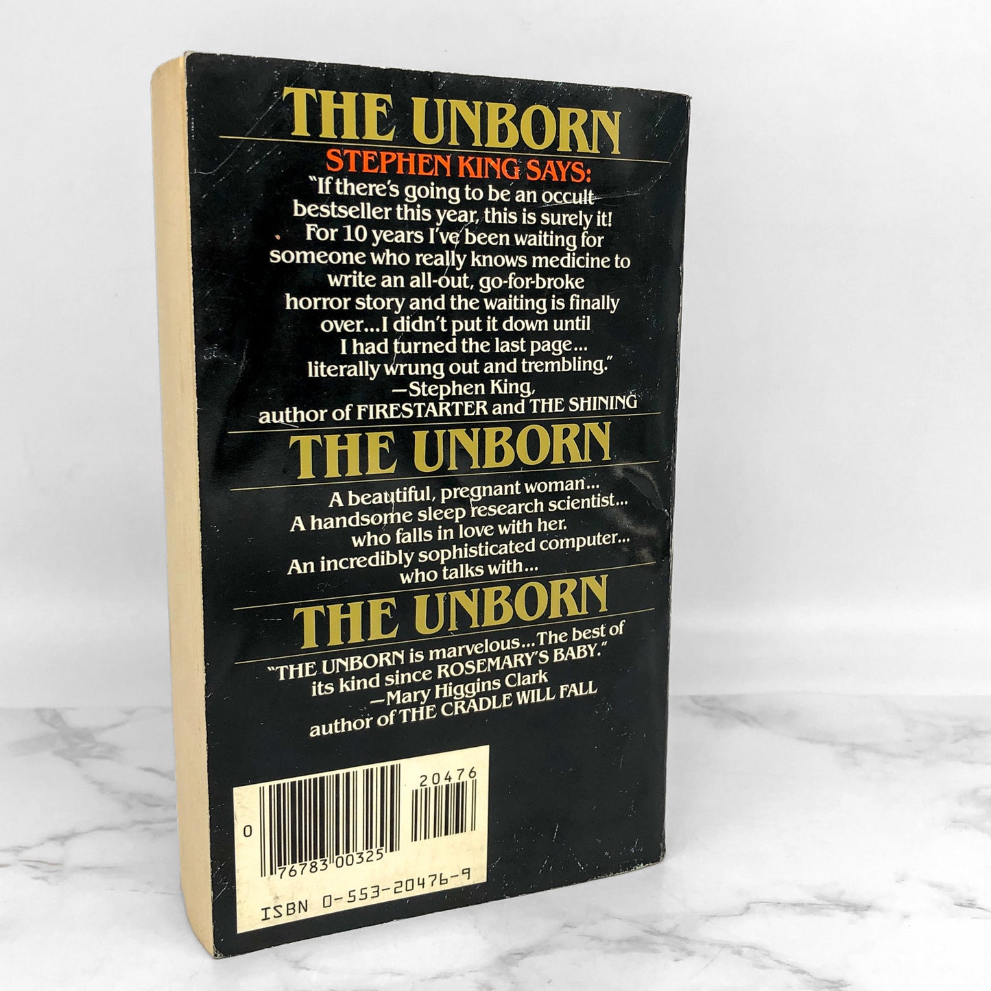 The Unborn by David Shobin [FIRST PAPERBACK PRINTING] 1982