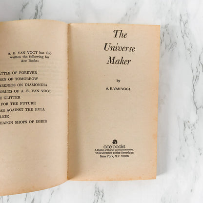 The Universe Maker by A.E. Van Vogt [1953 PAPERBACK]