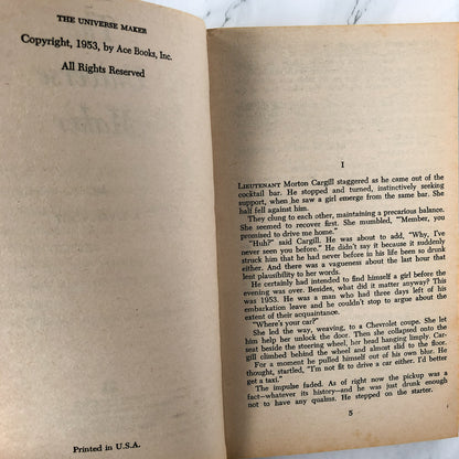 The Universe Maker by A.E. Van Vogt [1953 PAPERBACK]
