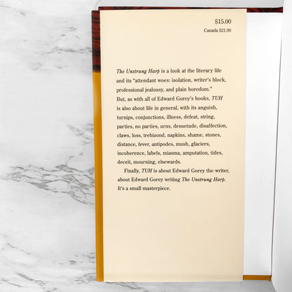 The Unstrung Harp by Edward Gorey [HARDCOVER RE-ISSUE] 1999