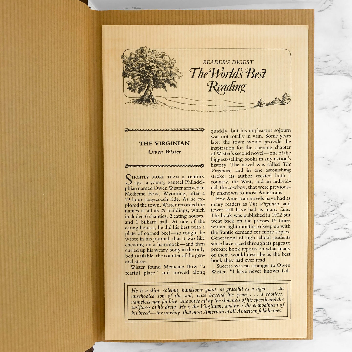 The Virginian by Owen Wister [ILLUSTRATED HARDCOVER / 1988]