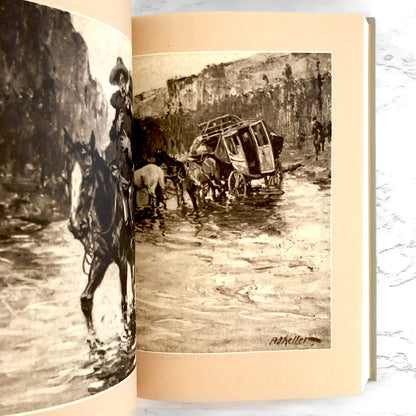 The Virginian by Owen Wister [ILLUSTRATED HARDCOVER / 1988]