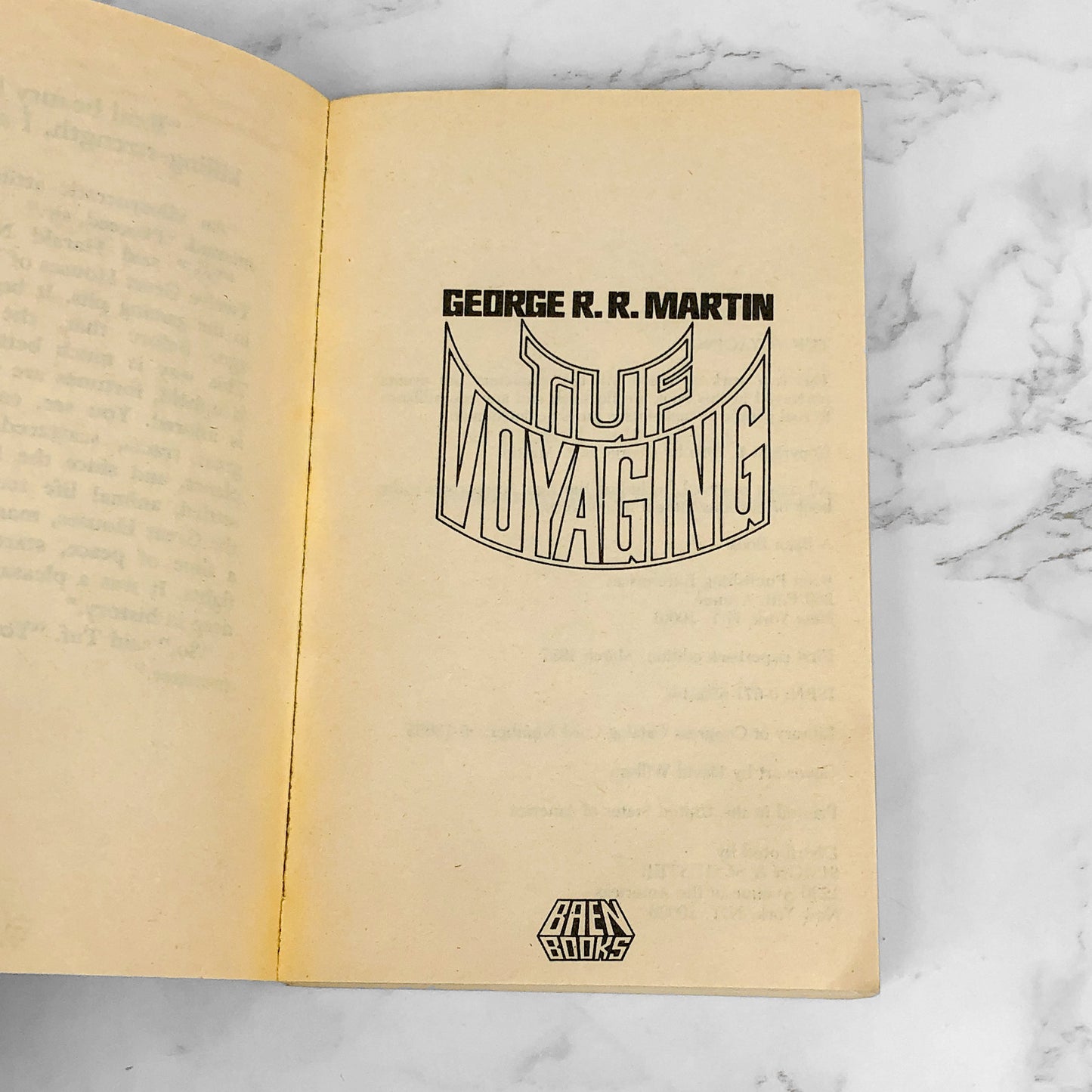 Tuf Voyaging by George R.R. Martin [FIRST PAPERBACK PRINTING] 1987