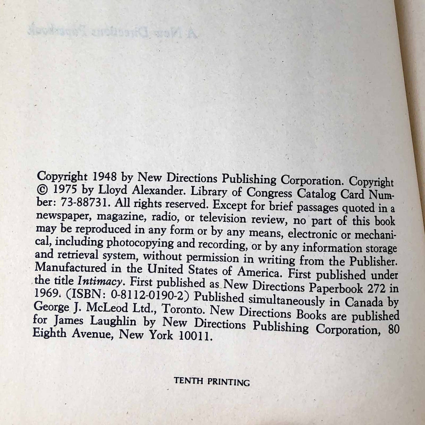 The Wall by Jean-Paul Sartre [FIRST EDITION TRADE PAPERBACK] 1975