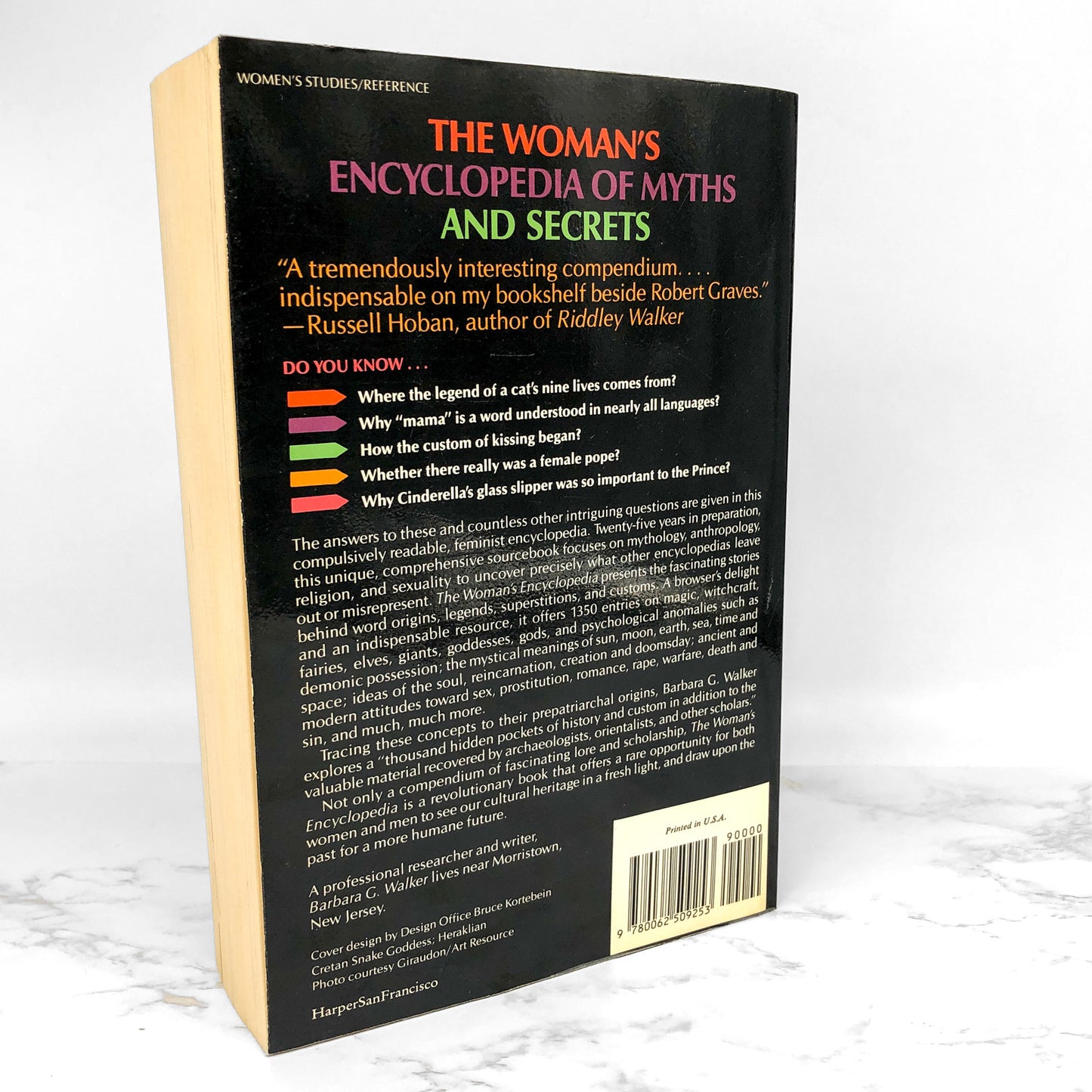 The Woman's Encyclopedia of Myths & Secrets by Barbara G. Walker [FIRST EDITION TRADE PAPERBACK] 1983 • Mint!