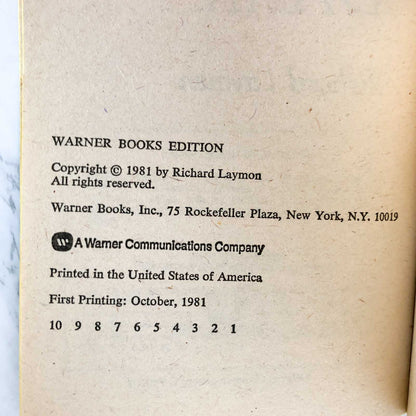 The Woods Are Dark by Richard Laymon [FIRST EDITION / FIRST PRINTING] 1981 Warner Books