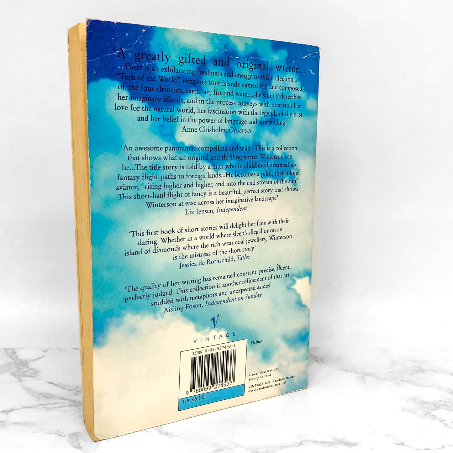 The World and Other Places: Stories by Jeanette Winterson [FIRST U.K. PAPERBACK PRINTING] 1999