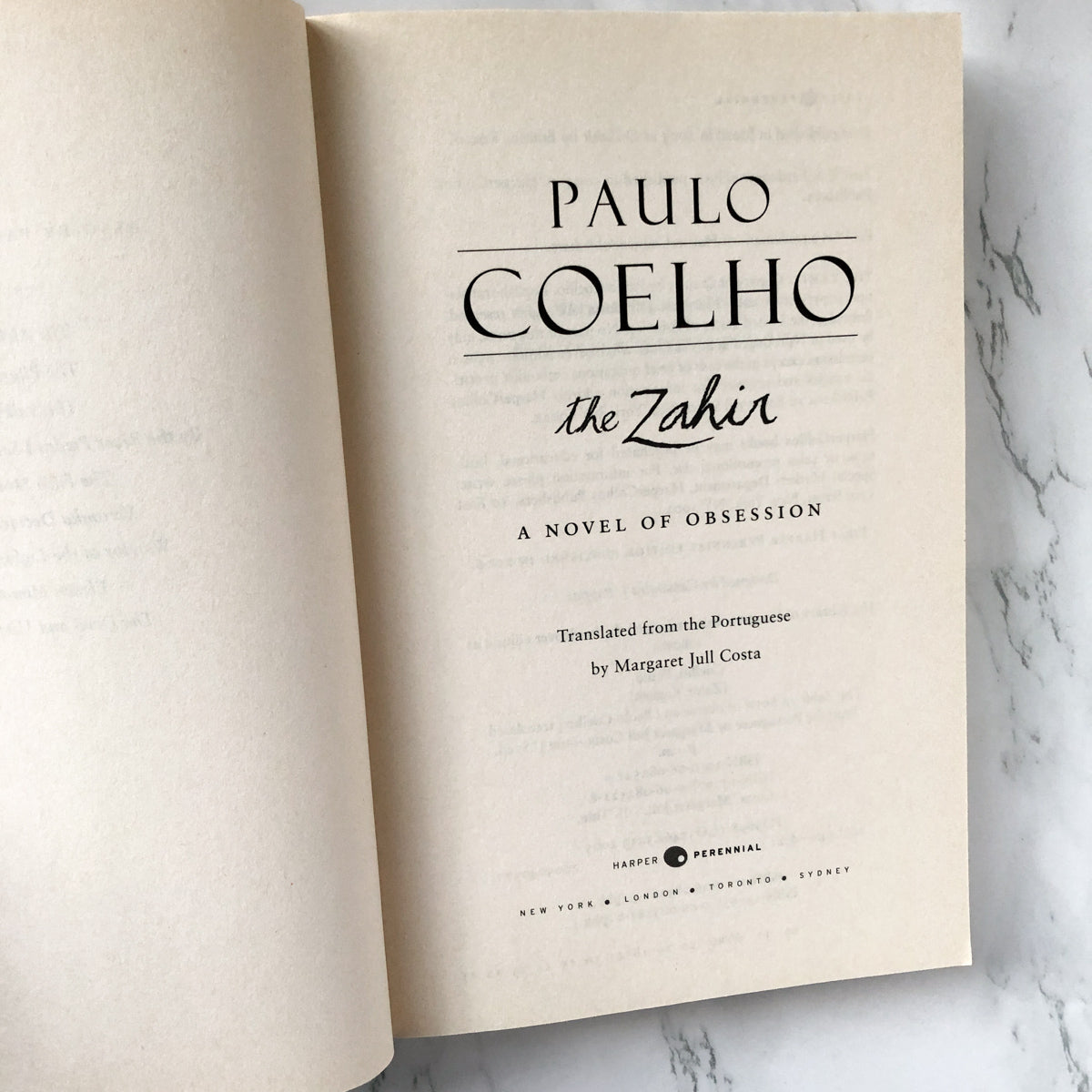 The Zahir by Paulo Coelho [TRADE PAPERBACK] - Bookshop Apocalypse