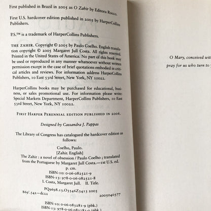 The Zahir by Paulo Coelho [TRADE PAPERBACK] - Bookshop Apocalypse