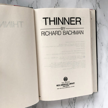 Thinner by Richard Bachman AKA Stephen King [BOOK CLUB FIRST EDITION] - Bookshop Apocalypse